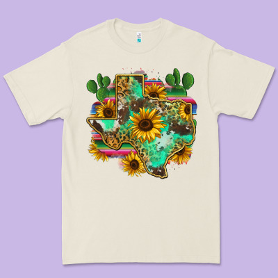 Texas Map Premium Tee Designed By Zillion Design Studio