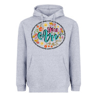 Heather Grey you are Heavyweight Hoodie - Artiststas
