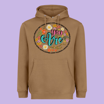 You Are Heavyweight Hoodie Designed By Artiststas