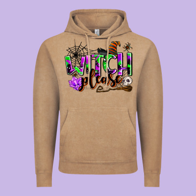 Witch Please Vintage Hoodie Designed By Adodesignshop