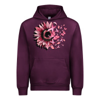 Mauve Wine cancer sunflower Urban Hoodie - CowGirlArtShop