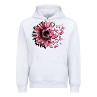 White cancer sunflower Urban Hoodie - CowGirlArtShop