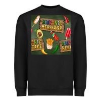 Black hispanic heritage seamless pattern Heavyweight Sweatshirt - BundleAndBundleShop