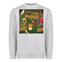 Hispanic Heritage Seamless Pattern Heavyweight Sweatshirt | Teevron