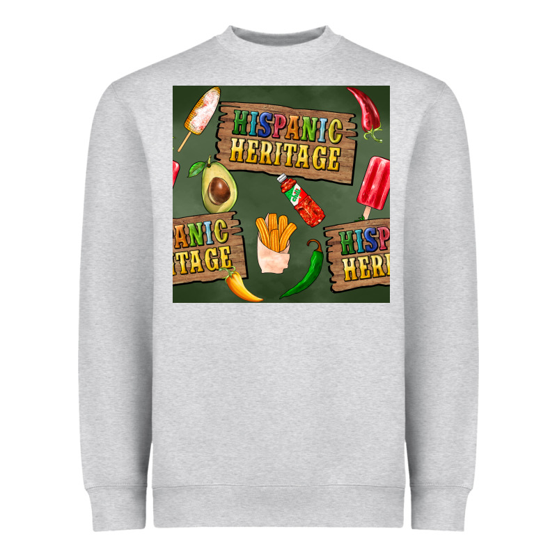 Hispanic Heritage Seamless Pattern Heavyweight Sweatshirt by BundleAndBundleShop | Teevron