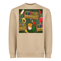 Mushroom hispanic heritage seamless pattern Heavyweight Sweatshirt - BundleAndBundleShop