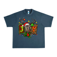 Midnight Navy joy with reindeer ado Urban Heavy Tee - AdoDesignShop
