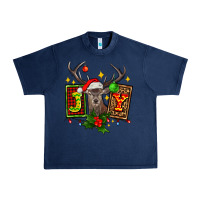 Navy joy with reindeer ado Urban Heavy Tee - AdoDesignShop