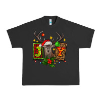 Pigment Black joy with reindeer ado Urban Heavy Tee - AdoDesignShop