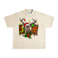 Sandshell joy with reindeer ado Urban Heavy Tee - AdoDesignShop