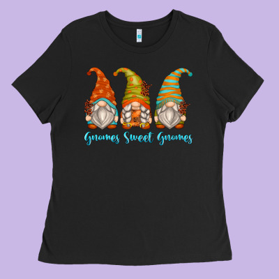 Gnomes Sweet Gnomes Ladies Tee Designed By Zillion Design Studio