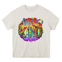 Cream be kind with heart ballons Heavy Core Tee - texasbilliewilder