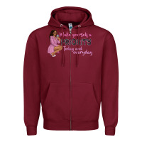 Burgundy make yourself a priority today and everyday afro w Zipper Hoodie - NancyCooperArtShop