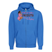 True Royal make yourself a priority today and everyday afro w Zipper Hoodie - NancyCooperArtShop