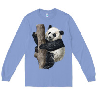 Colony Blue Giant Panda Long Sleeve Tee - LillyAllenDesigns