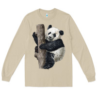 Mushroom Giant Panda Long Sleeve Tee - LillyAllenDesigns