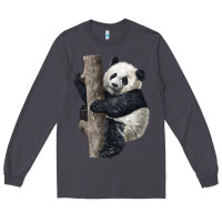 Smoke Giant Panda Long Sleeve Tee - LillyAllenDesigns