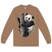 Toasted Coconut Giant Panda Long Sleeve Tee - LillyAllenDesigns