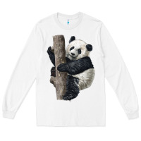 White Giant Panda Long Sleeve Tee - LillyAllenDesigns