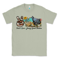 Matcha Peace Love Jersey Giant Chicken Classic Tee - LillyAllenDesigns
