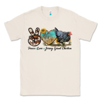 Natural Peace Love Jersey Giant Chicken Classic Tee - LillyAllenDesigns