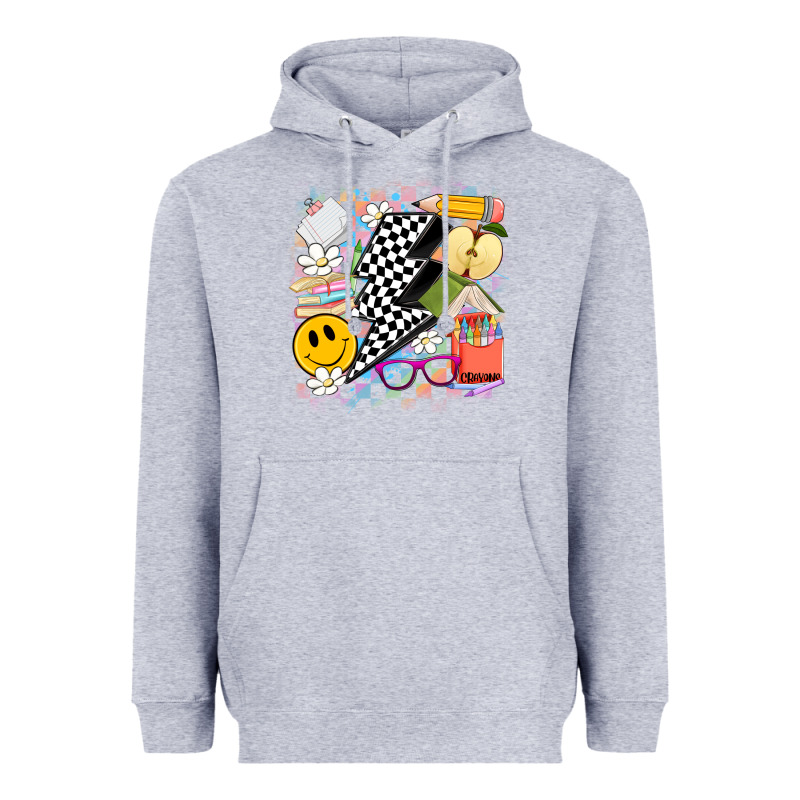 Retro Teacher Heavyweight Hoodie by Artiststas | Teevron
