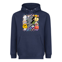 Navy retro teacher Heavyweight Hoodie - Artiststas