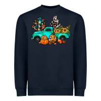 Navy cactus pumpkin truck fall Heavyweight Sweatshirt - JahusDesignShop
