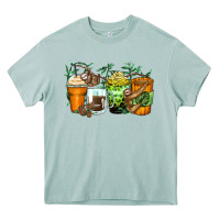 Arona sloth coffee cups Heavy Core Tee - Zillion Design Studio