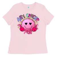 Bubblegum Pink hey cancer Ladies Tee - JahusDesignShop