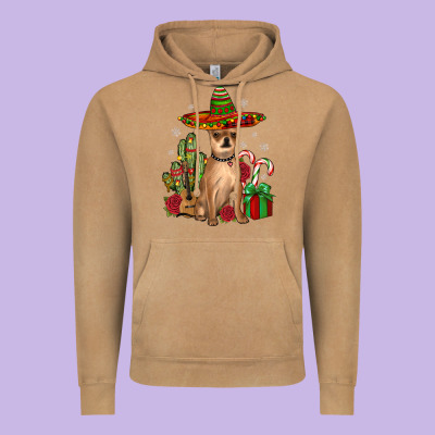 Chihuahua Christmas Vintage Hoodie Designed By Jahusdesignshop