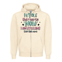 Sandshell i stole their hearts now i am stealing their last Zipper Hoodie - MaliasSmallBusiness