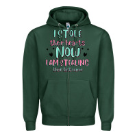 Sports Green i stole their hearts now i am stealing their last Zipper Hoodie - MaliasSmallBusiness