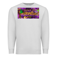 Dove Grey drink up witches Premium Sweatshirt - BarkalooDesign