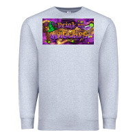 Heather Grey drink up witches Premium Sweatshirt - BarkalooDesign