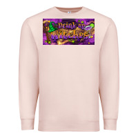 Pale Pink drink up witches Premium Sweatshirt - BarkalooDesign