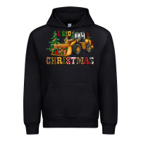 Black i dig christmas bulldozer Urban Hoodie - CowGirlArtShop