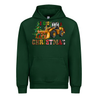 Forest Green i dig christmas bulldozer Urban Hoodie - CowGirlArtShop