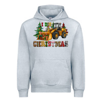 Heather Grey i dig christmas bulldozer Urban Hoodie - CowGirlArtShop
