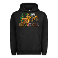 Pigment Black i dig christmas bulldozer Urban Hoodie - CowGirlArtShop