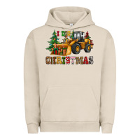Pigment French Oak i dig christmas bulldozer Urban Hoodie - CowGirlArtShop