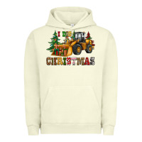 Pigment Pistachio i dig christmas bulldozer Urban Hoodie - CowGirlArtShop