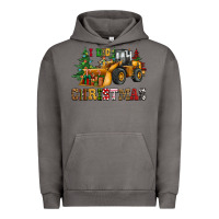 Pigment Tornado i dig christmas bulldozer Urban Hoodie - CowGirlArtShop