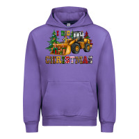 I Dig Christmas Bulldozer Urban Hoodie | Teevron