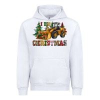 White i dig christmas bulldozer Urban Hoodie - CowGirlArtShop