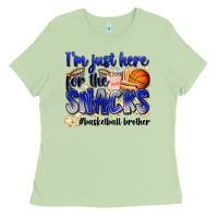 Matcha i'm just here for the snacks #basketball brother Ladies Tee - Zillion Design Studio
