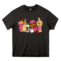 Asphalt princess cartoon coffee cups Heavy Core Tee - Zillion Design Studio