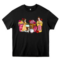 Black princess cartoon coffee cups Heavy Core Tee - Zillion Design Studio