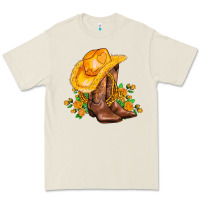 Bone yellow  cowgirl and roses Premium Tee - AdoDesignShop