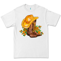 White yellow  cowgirl and roses Premium Tee - AdoDesignShop